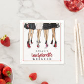 Aangepaste Bachelorette New York City Weekend Mode Servet (Insitu)