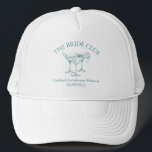 Aangepaste Bachelorette Party Cocktail Social Club Trucker Pet<br><div class="desc">Laat het feest beginnen met deze leuke en stijlvolle Custom Bachelorette Party Cocktail Social Club Trucker Hat! Perfect voor vrijgezellenweekenden, vrijgezellenfeesten of een avondje uit voor meisjes, dit pet voegt een persoonlijke touch toe aan uw feest. Met een chique ontwerp met cocktailthema kunt u de tekst aanpassen om de naam...</div>