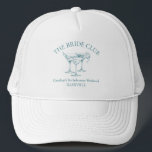 Aangepaste Bachelorette Party Cocktail Social Club Trucker Pet<br><div class="desc">Laat het feest beginnen met deze leuke en stijlvolle Custom Bachelorette Party Cocktail Social Club Trucker Hat! Perfect voor vrijgezellenweekenden, vrijgezellenfeesten of een avondje uit voor meisjes, dit pet voegt een persoonlijke touch toe aan uw feest. Met een chique ontwerp met cocktailthema kunt u de tekst aanpassen om de naam...</div>