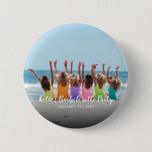 Aangepaste Bachelorette Party foto Button (Voorkant)