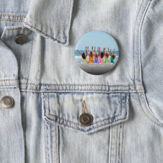 Aangepaste Bachelorette Party foto Button (In situ)