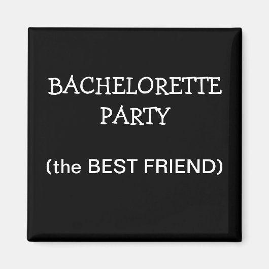 Aangepaste Bachelorette Party ID Button Magneet (Voorkant)