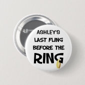 Aangepaste Bachelorette Party knop Ronde Button 5,7 Cm (Voorkant /achterkant)