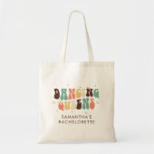 Aangepaste Bachelorette Party Retro DansQueens Tote Bag (Voorkant)