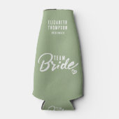 Aangepaste Bachelorette Party Sage Green Beer Flesjeskoeler (Voorkant)