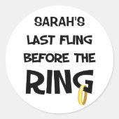 Aangepaste Bachelorette Party stickers (Voorkant)