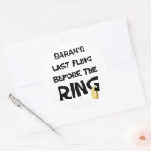 Aangepaste Bachelorette Party stickers (Envelop)