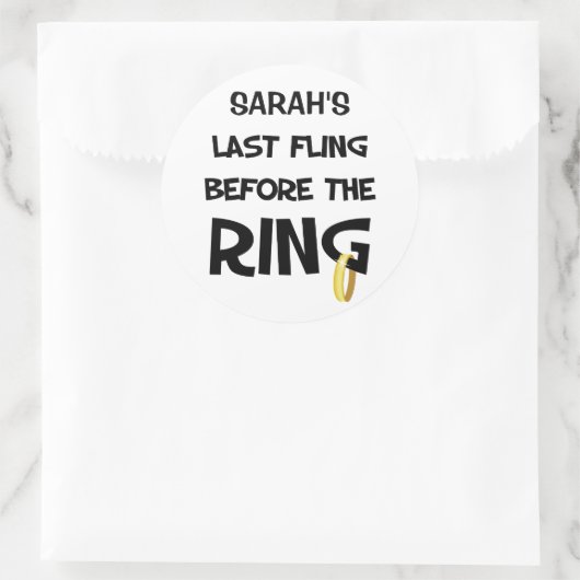 Aangepaste Bachelorette Party stickers (Tas)