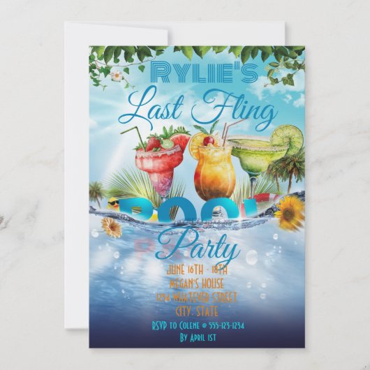 Aangepaste Bachelorette Pool Kaart (Voorkant)