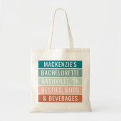 Aangepaste Bachelorette Trip Tote Bag (Voorkant)