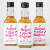 Aangepaste Bachelorette Verbluste en Verwarde Likeurfles Etiket (Flessen)