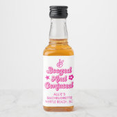 Aangepaste Bachelorette Verbluste en Verwarde Likeurfles Etiket (Voorkant)