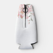 Aangepaste Bachelorette White en roze Cherry Bloss Flesjeskoeler (Achterkant)