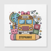 Aangepaste Back-to-School Bus - Personaliseer (Voorkant)