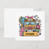 Aangepaste Back-to-School Bus - Personaliseer (Voorkant / Achterkant)