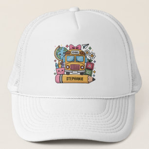 Aangepaste Back-to-School Bus - Personaliseer Trucker Pet
