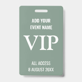 Aangepaste Backstage Pass Event Music Festival VIP Badge