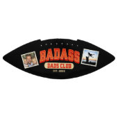 Aangepaste Badass Papa Club Retro Cool Fotocollage American Football (Paneel)