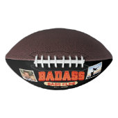 Aangepaste Badass Papa Club Retro Cool Fotocollage American Football (Voorkant)