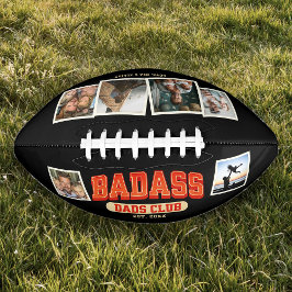 Aangepaste Badass Papa Club Retro Cool Fotocollage American Football