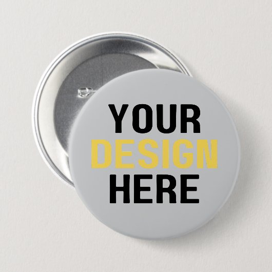 Aangepaste badge gepersonaliseerde badge Creëer uw Ronde Button 7,6 Cm (Voorkant /achterkant)