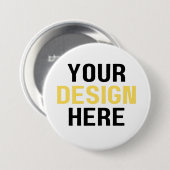 Aangepaste badge gepersonaliseerde badge Creëer uw Ronde Button 7,6 Cm (Voorkant /achterkant)