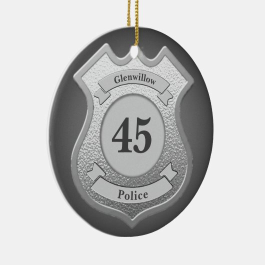 Aangepaste badge keramisch ornament (Rechts)