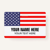 Aangepaste badge met de naam van de lanyard met de (Voorkant)