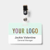Aangepaste badge voor de vaste plastic naam met me (Voorzijde met clip)