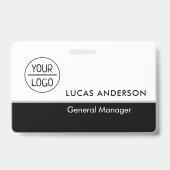 Aangepaste badge voor de vaste plastic naam met me (Achterkant)