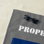 Aangepaste badhanddoek onder de vlag van Texas (In situ)