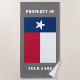 Aangepaste badhanddoek onder de vlag van Texas