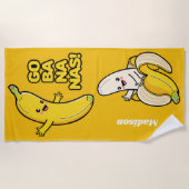 Aangepaste badhanddoek voor bananas (Voorkant)
