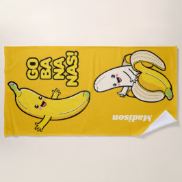 Aangepaste badhanddoek voor bananas