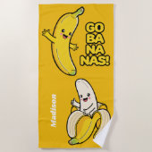 Aangepaste badhanddoek voor bananas (Voorkant)