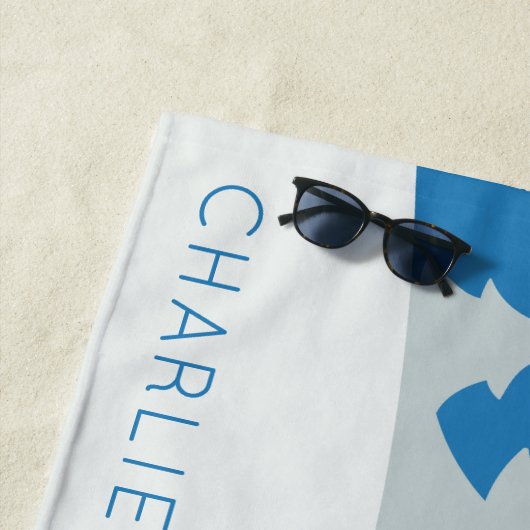 Aangepaste badhanddoek voor de kerstman en rendier (In situ)