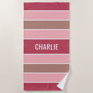 Aangepaste badhanddoek voor Stripes Pattern