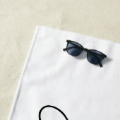 Aangepaste badhanddoek voor tennisspeler & coach (In situ)