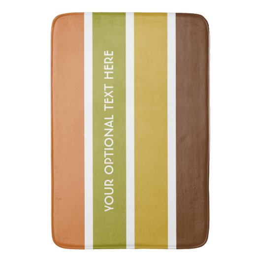 Aangepaste badmatten voor stripes Patroon (Voorkant Verticaal)