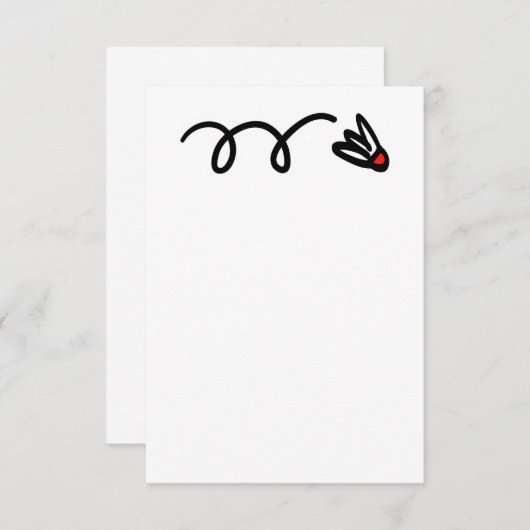 Aangepaste badminton-kaart met shuttle-logo kaart (Voorkant / Achterkant)