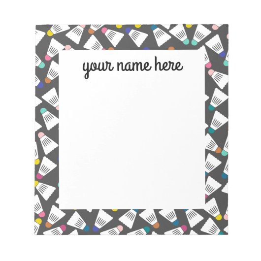 Aangepaste Badminton-laptop Notitieblok (Voorkant)