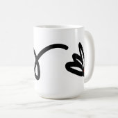 Aangepaste badminton mok met gepersonaliseerde tek (Voorkant rechts)