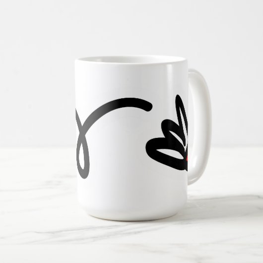 Aangepaste badminton mok met gepersonaliseerde tek (Voorkant rechts)