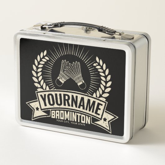 Aangepaste Badminton Player Name Racquet Sports (Achterkant)