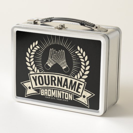 Aangepaste Badminton Player Name Racquet Sports (Voorkant)