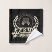 Aangepaste Badminton Player Name Racquet Sports Bad Handdoek (Wasdoekje)