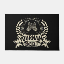 Aangepaste Badminton Player Name Racquet Sports Deurmat