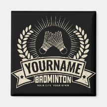 Aangepaste Badminton Player Name Racquet Sports