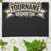 Aangepaste Badminton Player Name Racquet Sports Theedoek (Gevouwen)