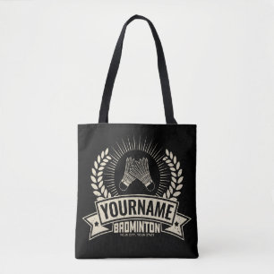 Aangepaste Badminton Player Name Racquet Sports Tote Bag